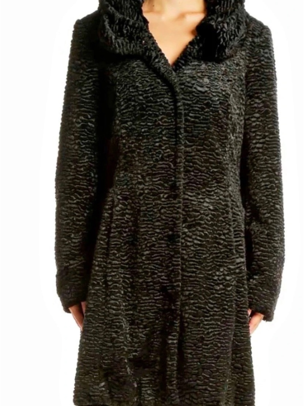 White House Black Market 
Black Teddy Coat New to You